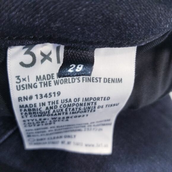 3x1 NYC Jeans Midway Eyelet Black Denim Flared Leg - Picture 6 of 13